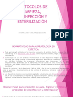 Protocolos de Limpieza, Desinfección y Esterilización