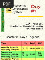 Accounting Information System: Uaa - Acct 201 Principles of Financial Accounting Dr. Fred Barbee