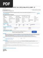 Booking Confirmation On IRCTC, Train: 12955, 04-May-2019, SL, MMCT - JP