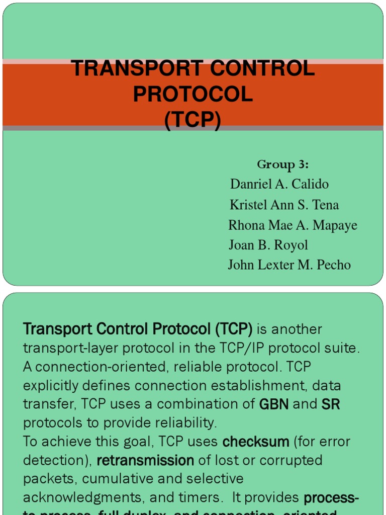 Transport Control Protocol Pdf Transmission Control Protocol Port