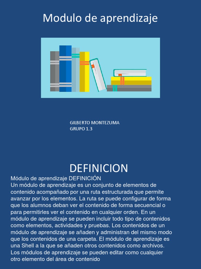 Modulo De Aprendizaje Pdf Evaluación Aprendizaje