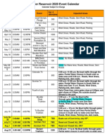 Boulder Reservoir 2020 Event Calendar