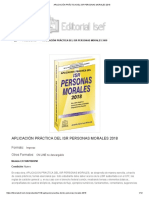 Aplicación Práctica Del Isr Personas Morales 2018