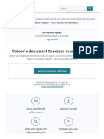 Upload A Document To Access Your Download: What Is An Educated Filipino? - by Francisco Benitez What