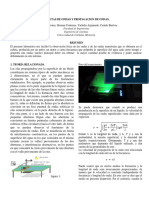 Cubetas de Ondas y Propagacion de Ondas