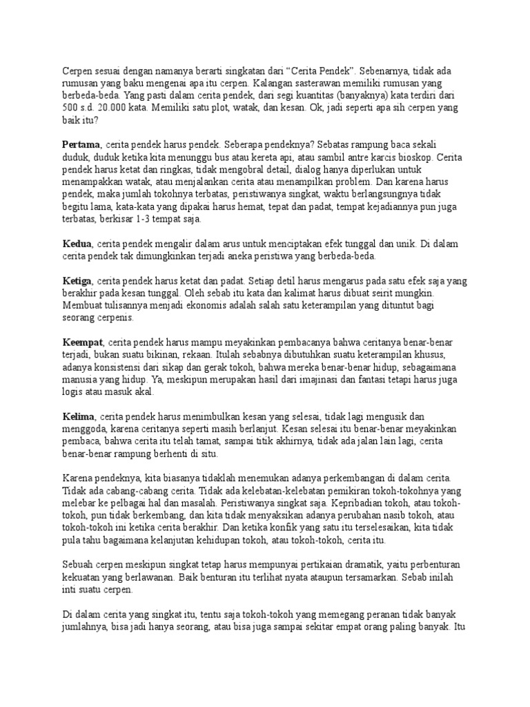 Cara Menulis Cerpen Yang Benar Dan Menarik