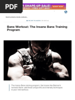 Bane Workout - The Insane Bane Training Program