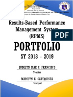 Results-Based Performance Management System (RPMS) : Portfolio