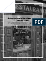Introduccion A La Historia de Bares y Restaurantes D