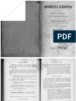 SOUSA - Grammatica Elementar Da Língua Latina - Subsídios Especiais para A Versão Latina