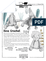 Dino Crochet: Closed Labor Day Closed Popcorn Fest