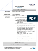 Texas Cte Lesson Plan: Special Education Modifications or Accommodations, If Applicable