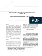 (Art) Estimativa Da Radiação Solar Global A Partir Dos Dados de Insolação