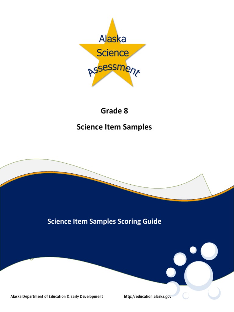 Science Item Samples Scoring Guide | PDF | Multiple Choice ...