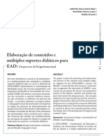 Elaboração de Conteúdos e Miltiplos Suportes Didadicos Para EAD