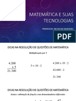 Matemática e Suas Tecnologias - Dicas Na Resolução de Questões de Matemática 2