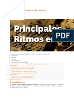 Principales Ritmos en La Música