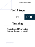 13 Steps To Traning Anxiety and Depression