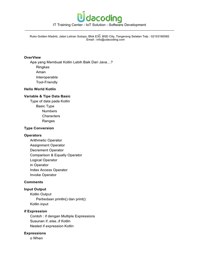 Overview Buku Kotlin | PDF | Kelas (Pemrograman Komputer) | Pewarisan ...