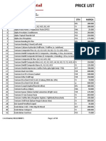 Pricelist CAB