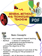 General Methods and Techniques of Teaching