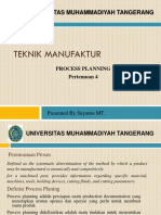 Teknik Manufaktur-Process Planning & Operation