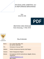 Kebijakan Evaluasi Jabatan, Uu Asn, Dan Reformasi Birokrasi:: Aswin Eka Adhi