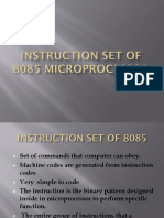 Instruction Set of 8085 Microprocessor