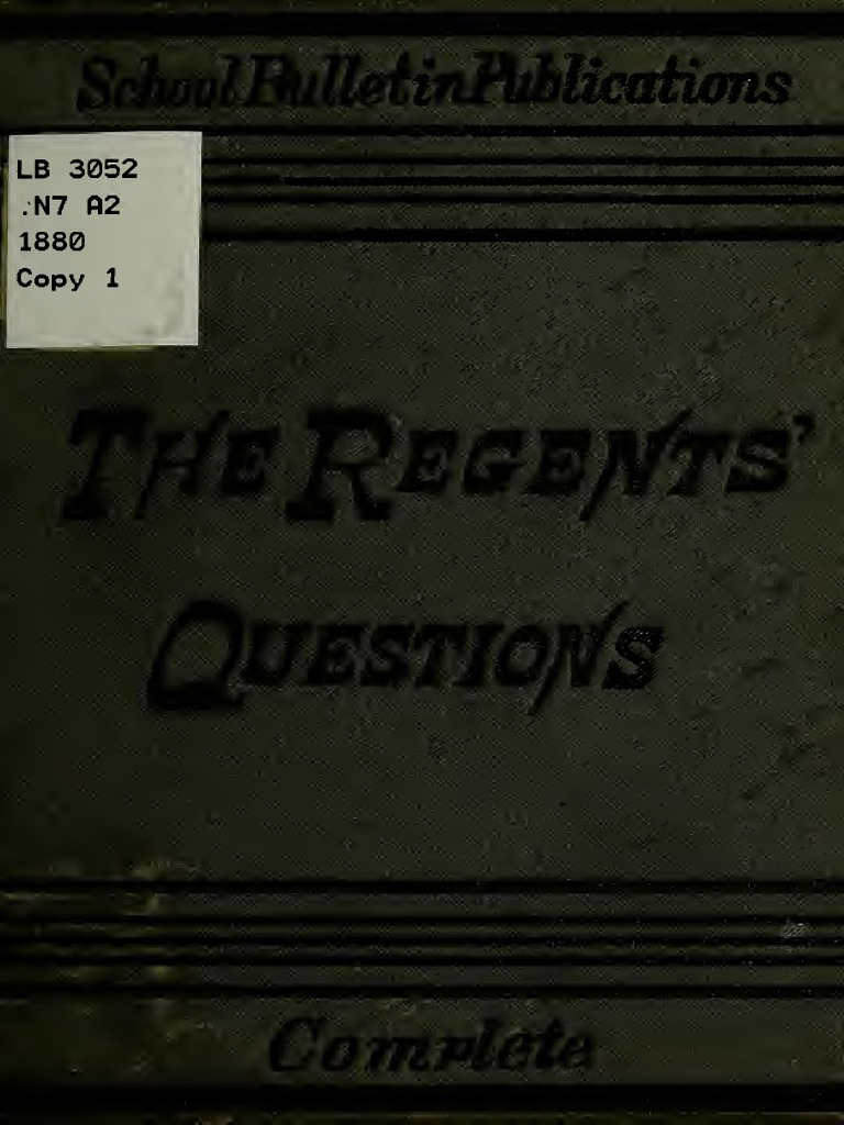 Regents Questions 00 New y | PDF | Fraction (Mathematics) | Division ...