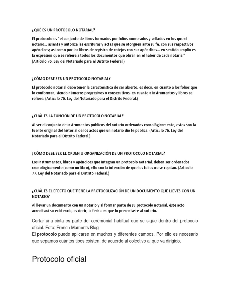 Qué Es Un Protocolo Notarial | PDF | Justicia | Crimen y violencia