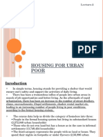 Housing for Urban Poor Lecture Reviews Key Challenges