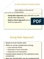 Approaches To International Compensation: There Are Two Main Options in The Area of International Compensation