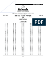 Neet Mock Test Paper