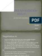 Effective Negotiation Skills: (A Win Win Strategy)
