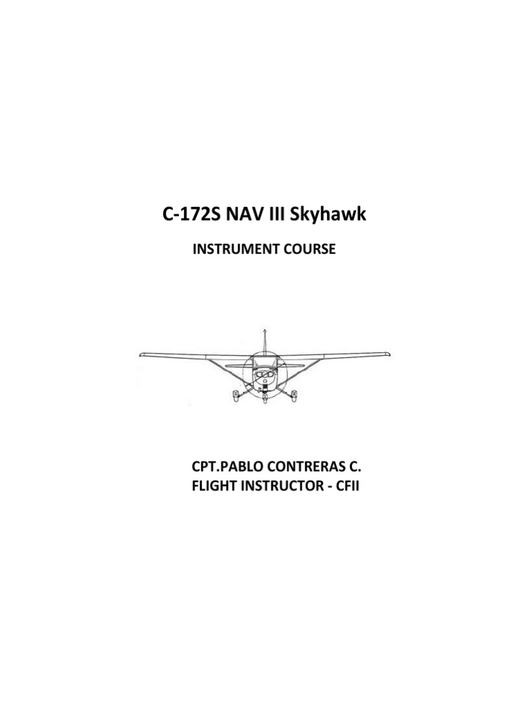 Cessna 172S Instrument SOP Guide | PDF | Instrument Flight Rules | Airspeed