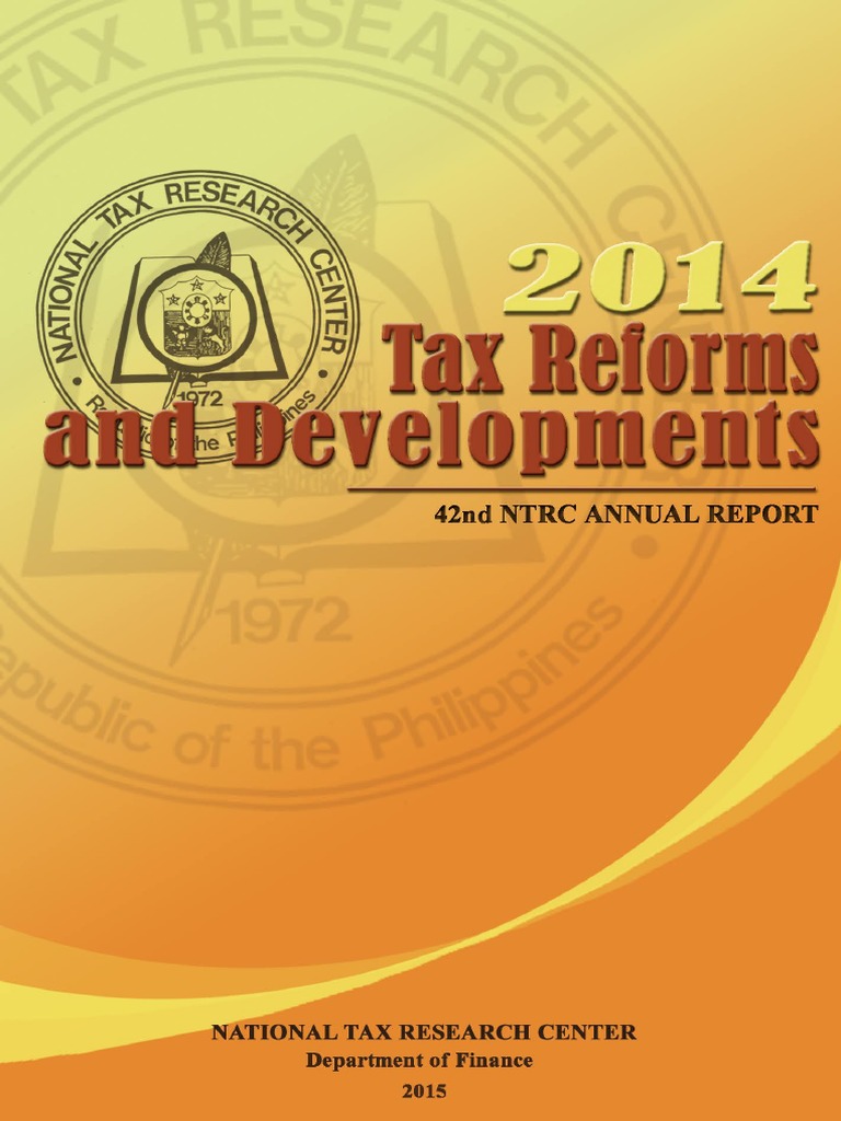 NTRC 2014 Tax Research Overview | PDF | Tariff | Taxes