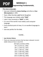 Java Programming Fundamentals