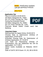 GATE 2020 Application Dates, Fees, Syllabus