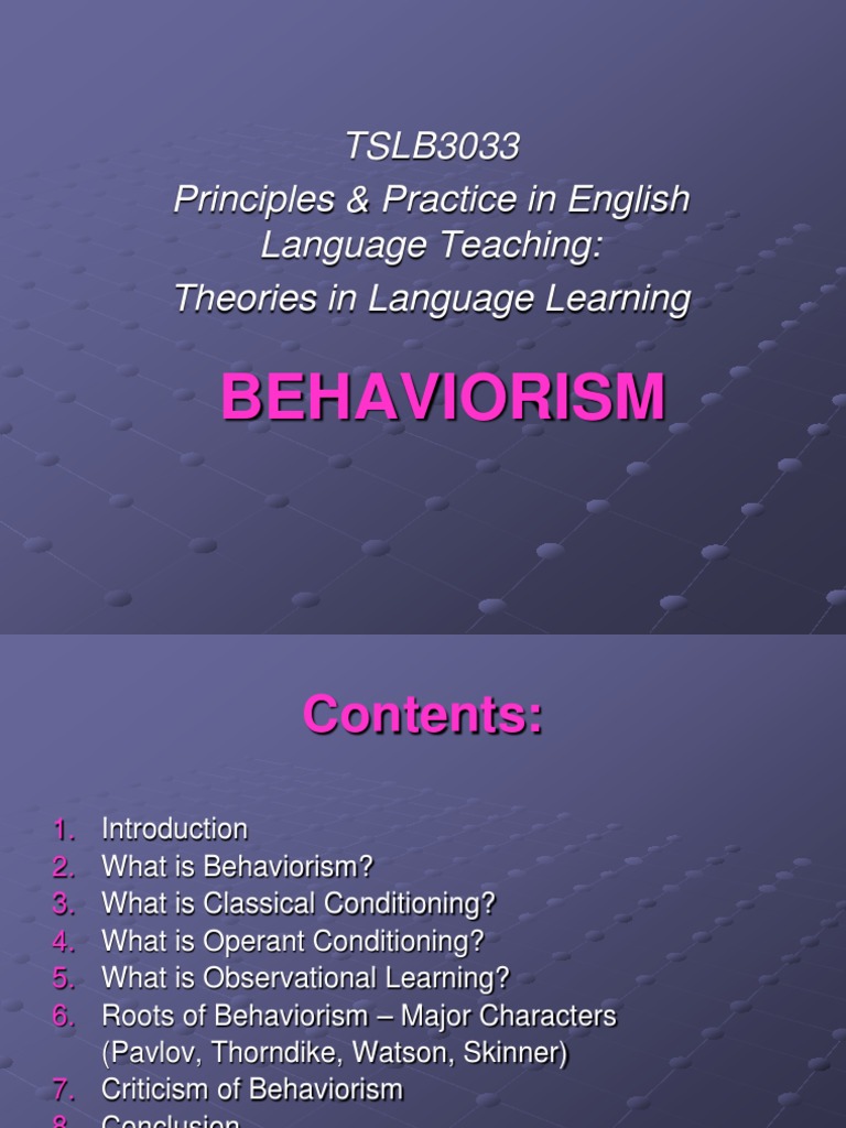 Behaviorism Pdf Behaviorism Reinforcement