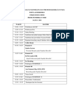 Rundown Acara VCT Hiv