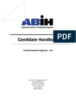 CIH Candidate Handbook Guide to Becoming Certified