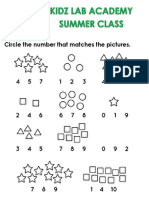 Circle The Number That Matches The Pictures