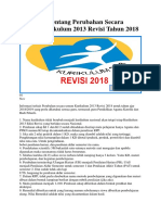 Informasi Tentang Perubahan Secara Umum Kurikulum 2013 Revisi Tahun 2018