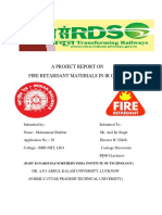 A Project Report On Fire Retardant Materials in Ir Coaches: Babu Banarsi Das Northern India Institute of Technology)