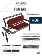 Outdoor Bench Cut Sheet Arcmag