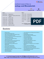 Meeting Agenda Biotechnology and Biomaterials-2020