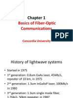 Basics of Fiber Optics Communications History