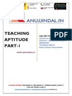 Teaching Aptitude PART-1: Ugc Net Paper I