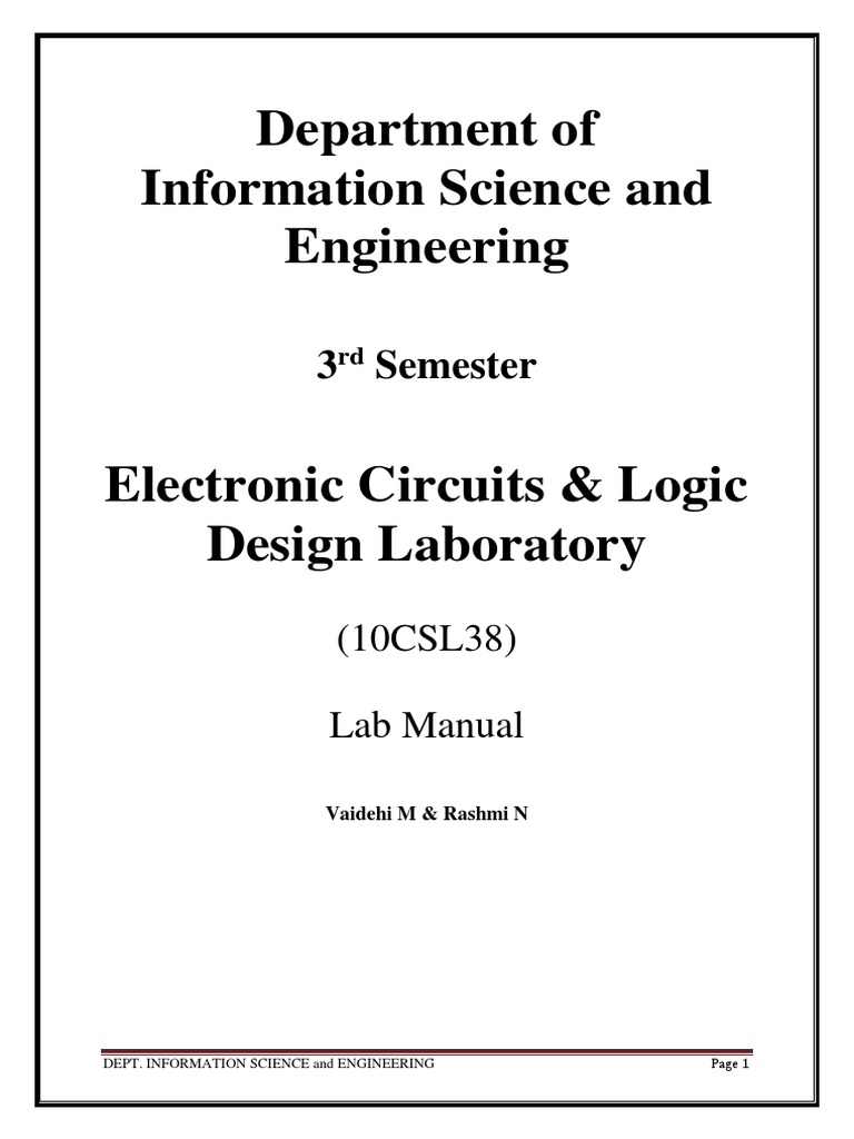 EC - Lab Manul With Viva Questions and Answers | PDF | Amplifier ...
