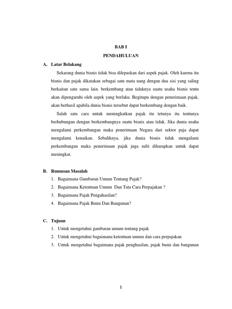 Makalah Aspek Pajak Dalam Kegiatan Bisnis